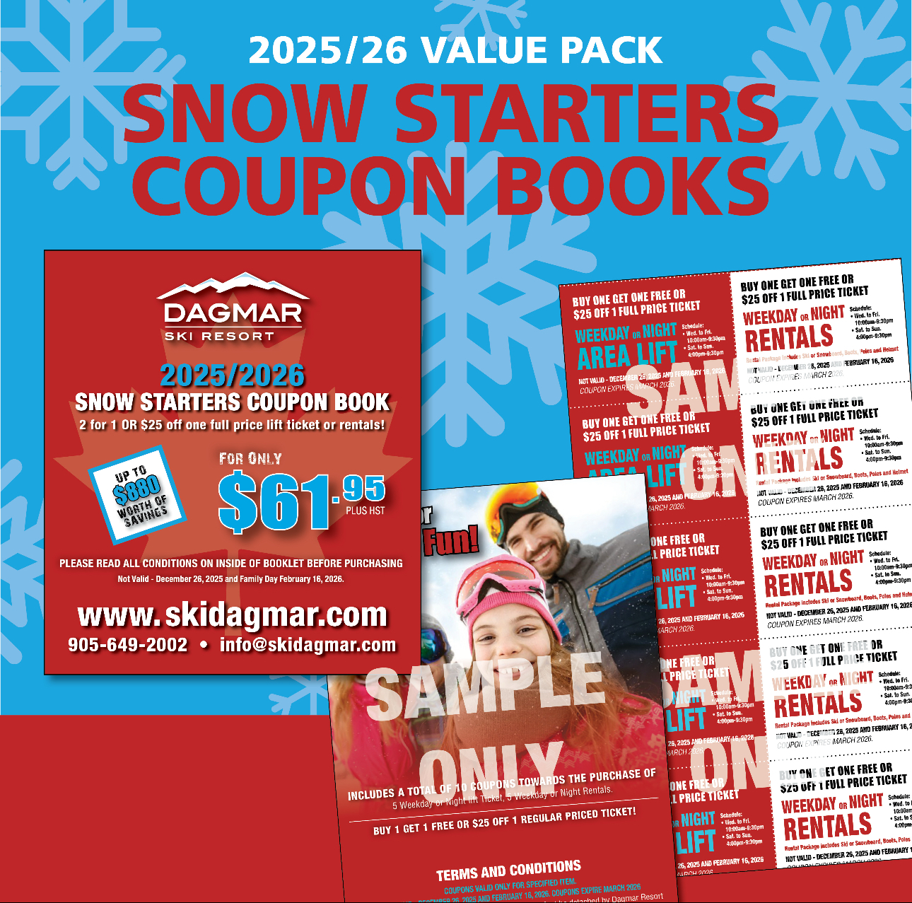 Snow Starters Coupon Book